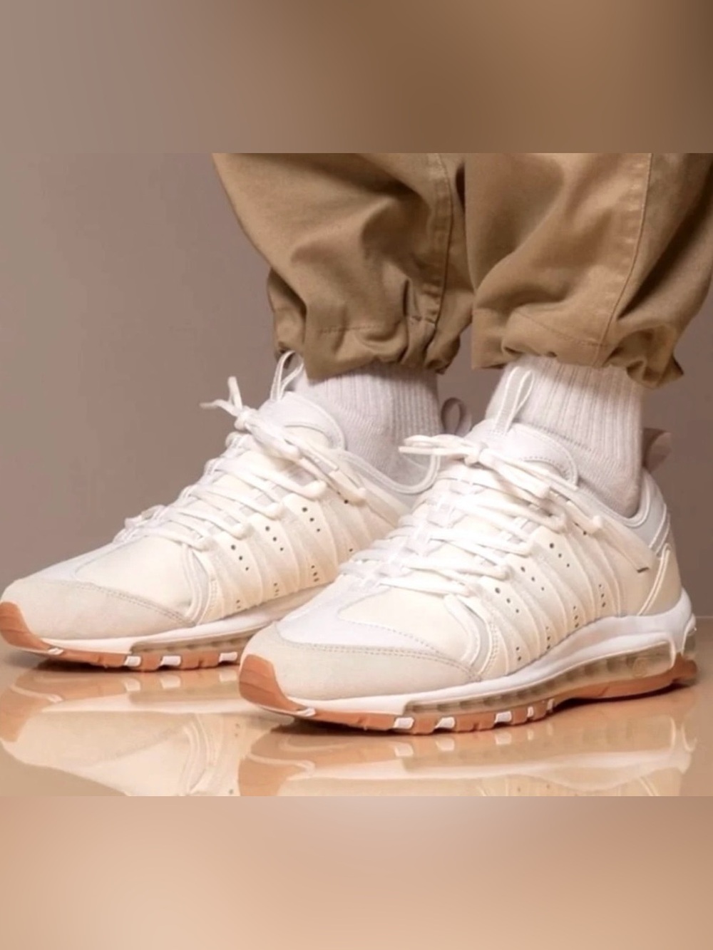 Nike Zoom Haven 97 CLOT White Gum Sneakers, Size 11.5